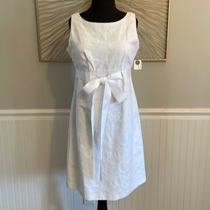 NWT White Kim Roger’s Dress 4 Petite